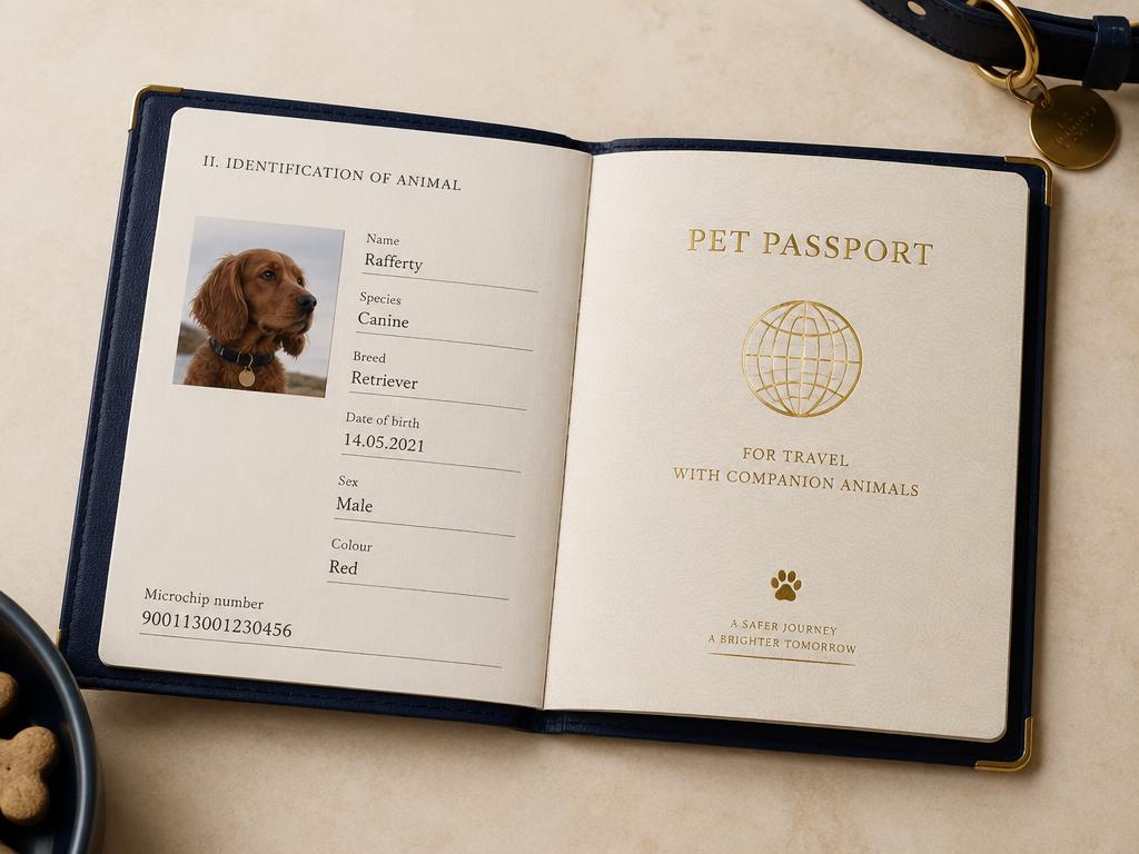 Página interna do Passaporte Pet: Identificação + foto